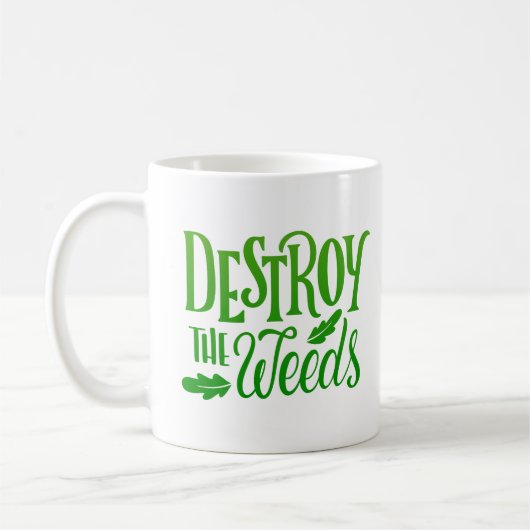 DIE WOCHEN ZERSTÖREN KAFFEETASSE (Links)