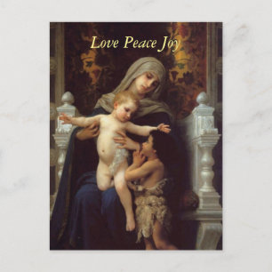 Die Wohltätigkeit von Bougeureau, Weihnachts-Postk Feiertagspostkarte