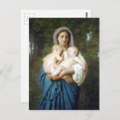 Die Wohltätigkeit von William-Adolphe Bouguereau Postkarte (Vorne/Hinten)