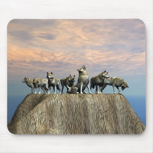 Die Wolf Meute 2 Mousepad (Vorne)