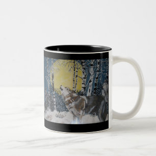 DIE WOLF-Tasse Zweifarbige Tasse