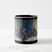 DIE WOLF-Tasse Zweifarbige Tasse (Mittel)