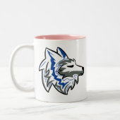 Die Wölfe-Tasse Zweifarbige Tasse (Links)