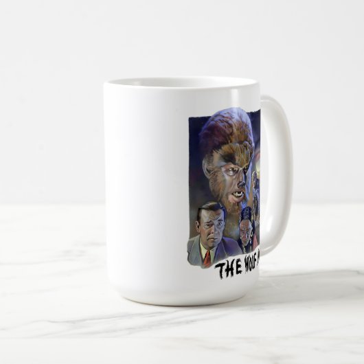 "Die Wolfman-Tasse Kaffeetasse (VorderseiteRechts)