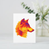 DIE WOLFPAUSE POSTKARTE (Stehend Vorderseite)