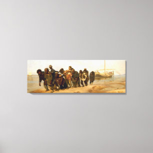 Die Wolga Boatmen von Ilya Repin ummantelte Canvas Leinwanddruck