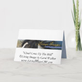 Die Wolke steigt auf die Grusskarte des Wilden Pfe Karte (Rückseite)