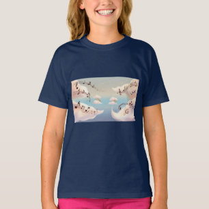 die Wolken, die sich durch Musik bewegten T-Shirt