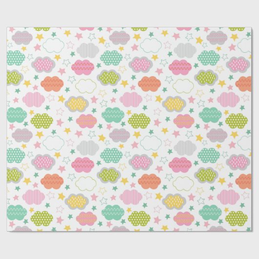 Die Wolken Geschenkpapier (Flach)