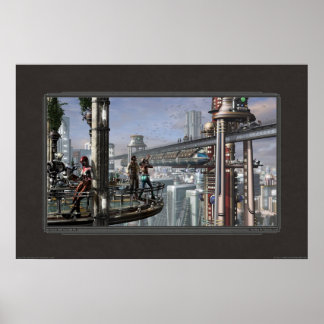 Die Wolken werden bald vorüberziehen (76x51cm) Poster