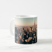 Die Wolkenkratzer von New York City überblicken di Kaffeetasse (Vorderseite Links)