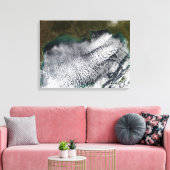 Die wolkigen Straßen im Golf von Mexiko Leinwanddruck (Insitu (Wohnzimmer))