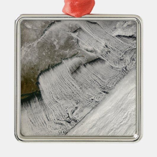 Die wolkigen Straßen vor Neuengland und den Mariti Silbernes Ornament (Vorne)