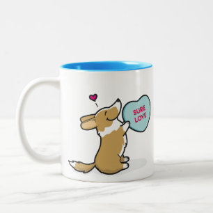 Die Wolljacken-Corgi-Rote Kaffee-Tasse 2015 des Zweifarbige Tasse