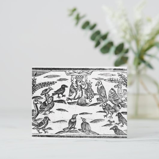 Die Woody Choristers oder die Harmonie der Vögel Postkarte (Stehend Vorderseite)