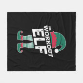 Die Workout-Elf-Gruppe passt Weihnachten in die Fa Fleecedecke (Vorderseite (Horizontal))