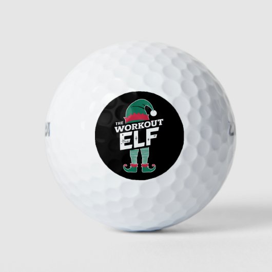Die Workout-Elf-Gruppe passt Weihnachten in die Fa Golfball (Vorderseite)