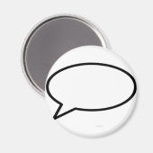 Die Wortblase Verließ das MUSEUM Zazzle Geschenke Magnet (Vorderseite/Rückseite)