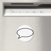Die Wortblase Verließ das MUSEUM Zazzle Geschenke Magnet (In Situ (Geschirrspüler))