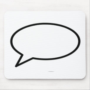 Die Wortblase Verließ das MUSEUM Zazzle Geschenke Mousepad