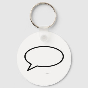 Die Wortblase Verließ das MUSEUM Zazzle Geschenke Schlüsselanhänger