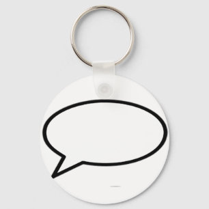 Die Wortblase Verließ das MUSEUM Zazzle Geschenke Schlüsselanhänger