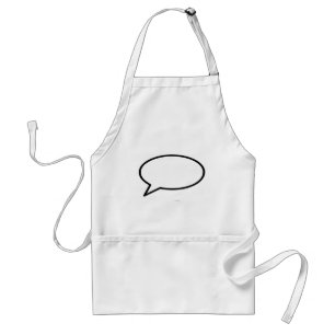 Die Wortblase Verließ das MUSEUM Zazzle Geschenke Schürze