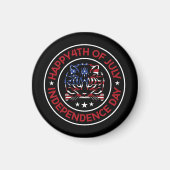 Die Worte 4. Juli Magnet (Vorne)