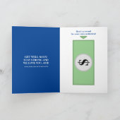 Die Worte der Ermutigung werden bald gut blau Mult Karte (Innenseite)