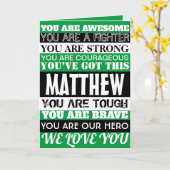 Die Worte der Ermutigung werden bald gut durch grü Karte (Gelbe Blume)