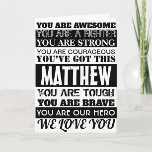 Die Worte der Ermutigung werden bald gut schwarz g Karte