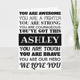 Die Worte der Ermutigung werden bald gut schwarz u Karte