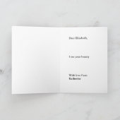 Die Worte der Ermutigung werden gut oder die Krebs Karte (Innenseite)