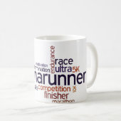 Die Wörter des Läufers Kaffeetasse (VorderseiteRechts)