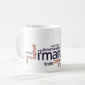Die Wörter des Läufers Kaffeetasse (Vorderseite Links)