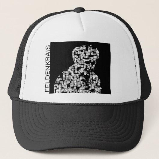 Die Wörter stellen den Mann-Hut | Moshe Truckerkappe (Vorderseite)