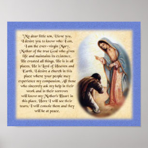 Die Wörter unserer Dame von Guadalupe Poster