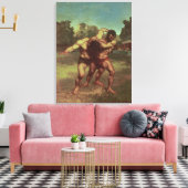 Die Wrestler, 1853 Leinwanddruck (Insitu (Wohnzimmer))