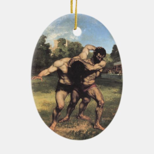 Die Wrestler Keramikornament (Hinten)