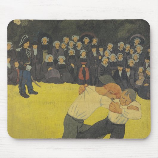 Die Wrestling-Bretonen, c.1893 Mousepad (Vorne)
