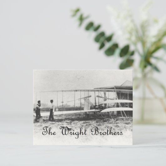 Die Wright-Brüder Postkarte (Stehend Vorderseite)