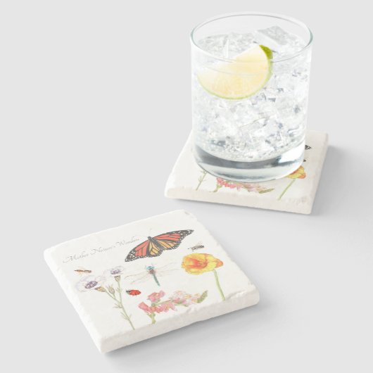 Die Wunder der Mutter Natur Steinuntersetzer (Seitenansicht)