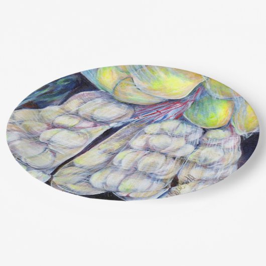 Die Wunder der westlichen Märkte, Singapur Pappteller (Schrägansicht)