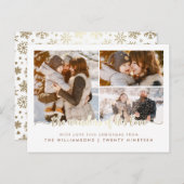 Die Wunder seiner Liebe Weihnachten 3 FotoCollage Postkarte (Vorne/Hinten)