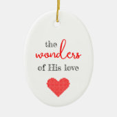 Die Wunder seiner Liebe Weihnachtsschmuck (Vorne)