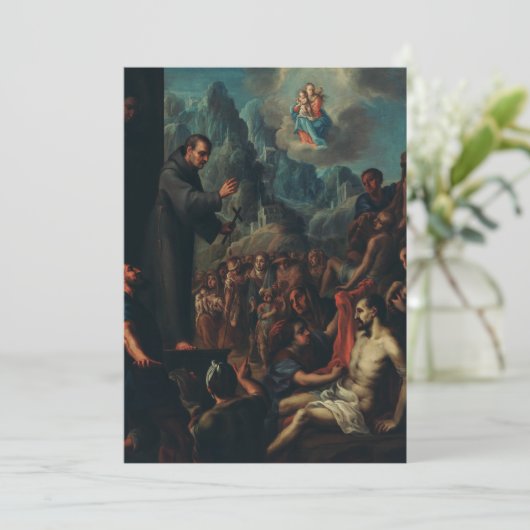 Die Wunder von Saint Salvador von Horta Dankeskarte (Stehend Vorderseite)