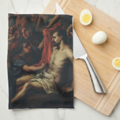 Die Wunder von Saint Salvador von Horta Geschirrtuch (Viertel Falte)