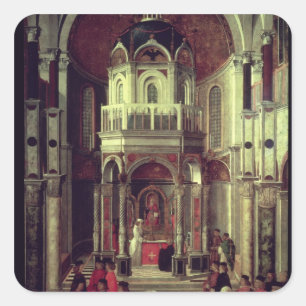 Die wunderbare Heilung von Pietro de' Ludovici, 15 Quadratischer Aufkleber
