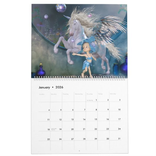 Die wunderbare Welt der Märchen Kalender (Jan 2026)