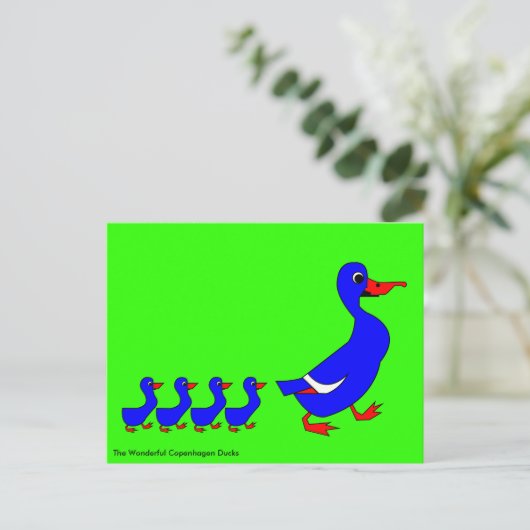 Die wunderbaren Kopenhagener Enten Postkarte (Stehend Vorderseite)